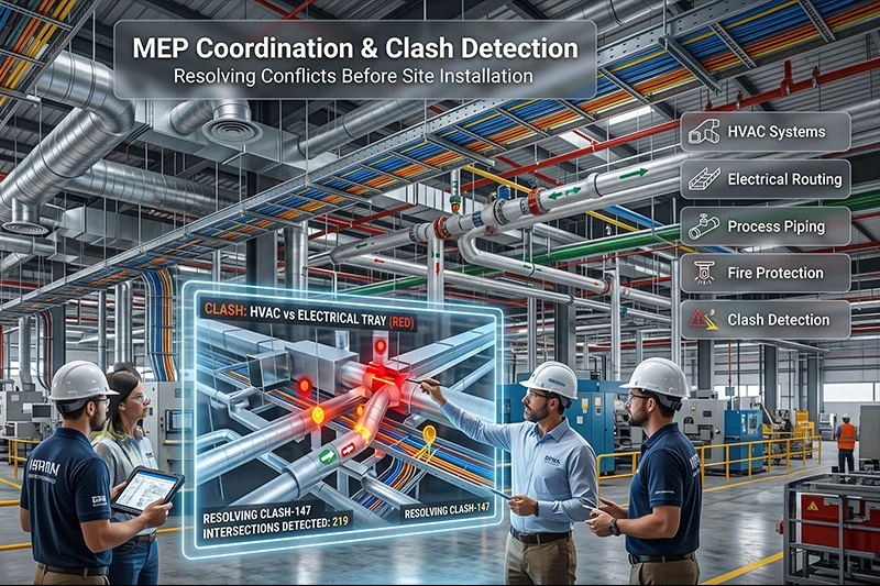 BIM manufacturing facility MEP