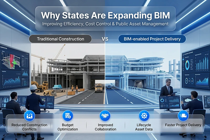 Public Project BIM Regulations and Adoption Trends Across US States